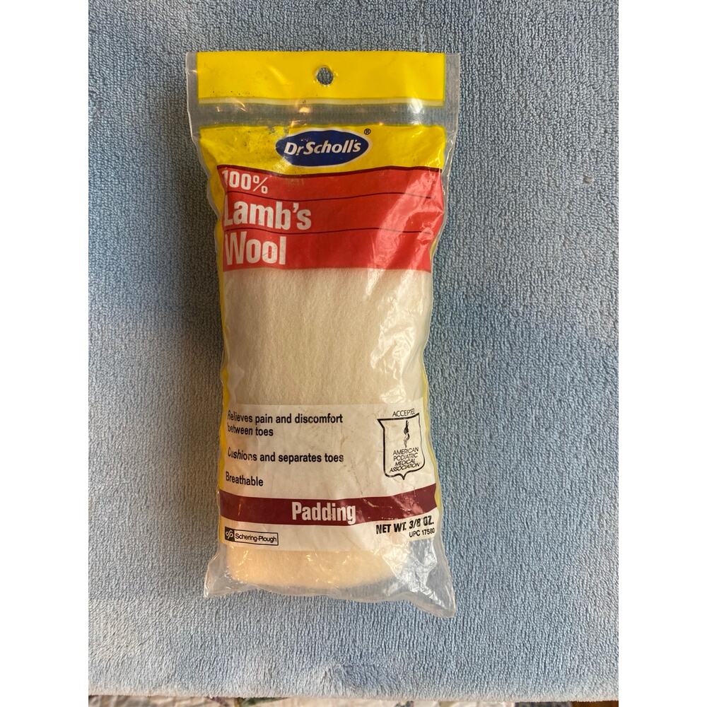 Dr. Scholls Lamb's Wool Padding - Vintage